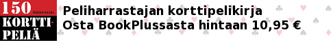 Osta 150 korttipeliä BookPlussasta
