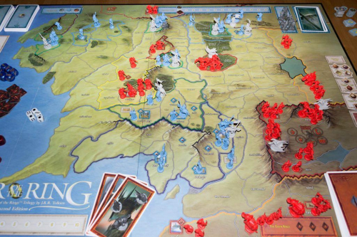 War of the Ringin toisen laitoksen pelilauta. Kuva: Jason Carlough / BGG