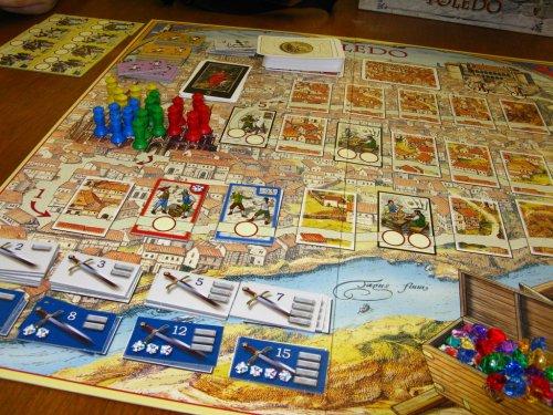 Toledo pelin alussa. Kuva: Antony Hemme / BGG