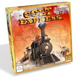 Colt Expressin kansi, jossa villin lännen aikainen höyryjuna kiitää kohti katsojaa ja junarosvot ratsastavat junan ympärillä.
