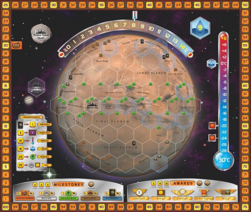 Terraforming Marsin pelilauta