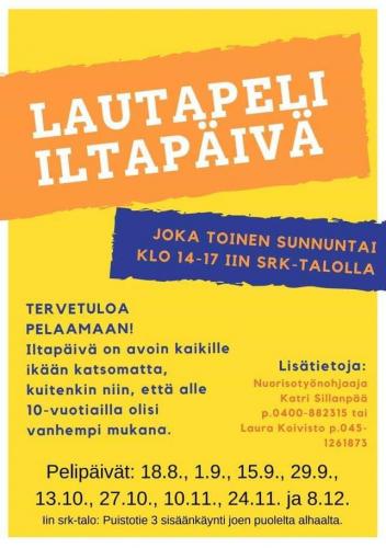 Iin lautapeli-iltapäivät