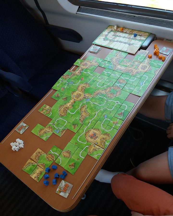 Carcassonne saksalaisen junan pöydällä