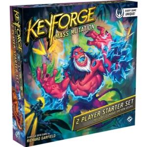 KeyForge: Mass Mutationin 2 pelaajan Starter Setin kansi.