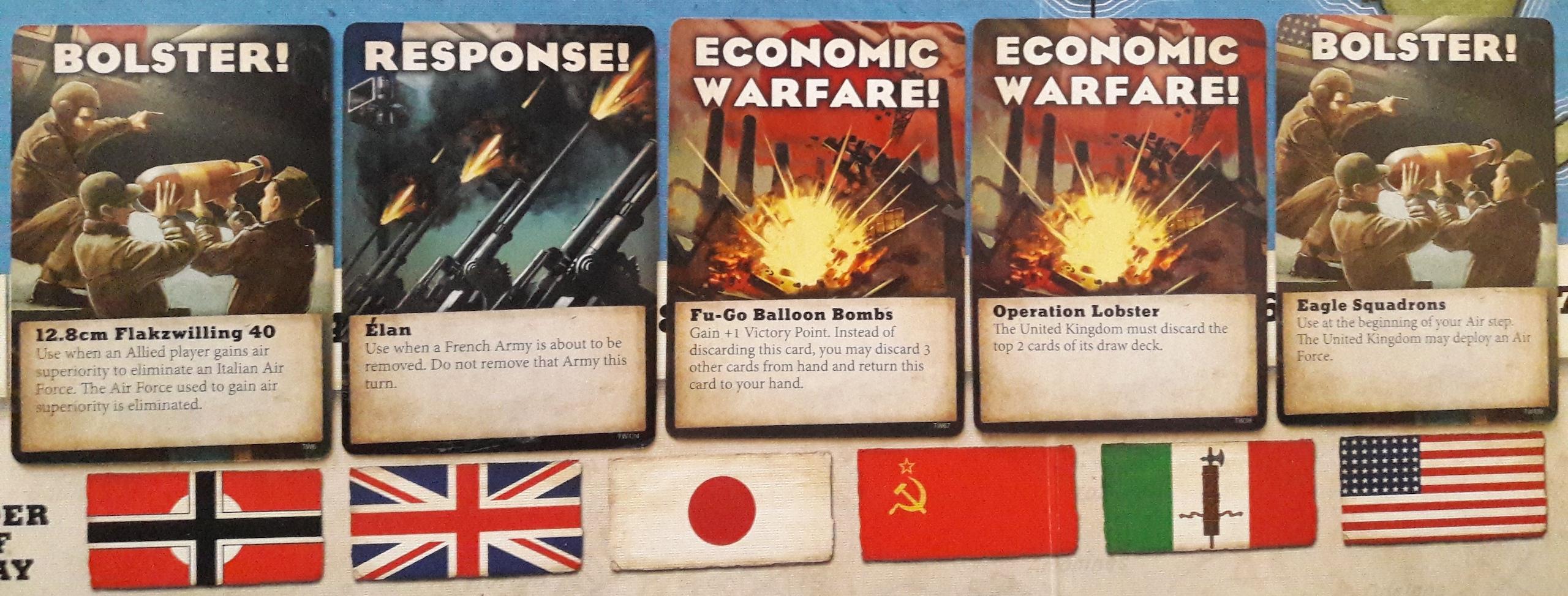 Valikoima Total Warin kortteja