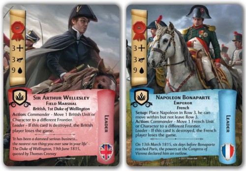 1815, Scum of the Earthin kortit Wellingtonin herttualle ja Napoleonille