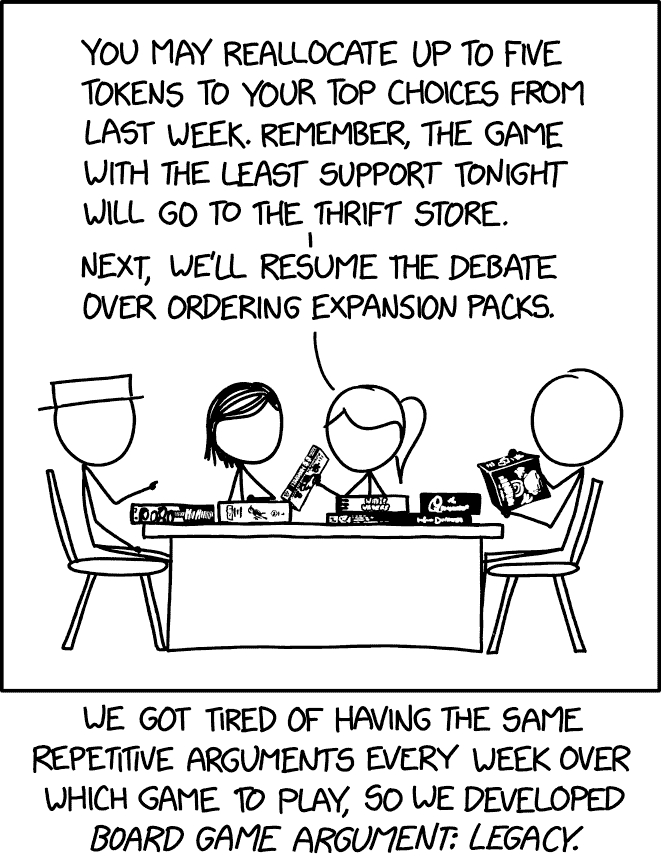 xkcd:n Board Game Argument: Legacy -sarjakuva