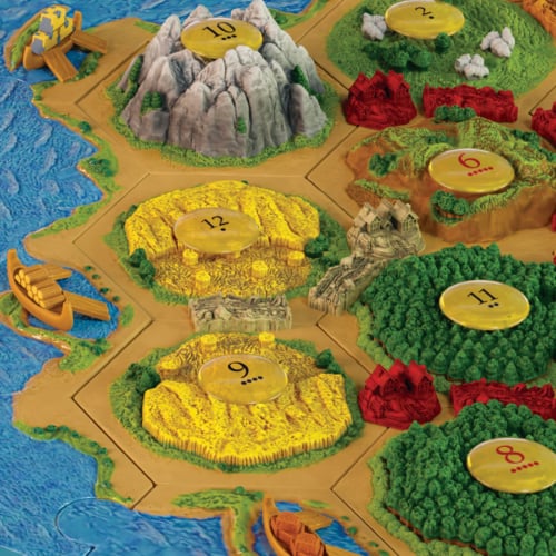 Lähikuva Catan 3D -pelistä
