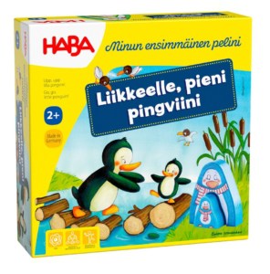 Liikkeelle, pieni pingviini -pelin kansi