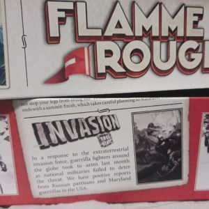 Invasionin mainos Flamme Rougen laatikossa