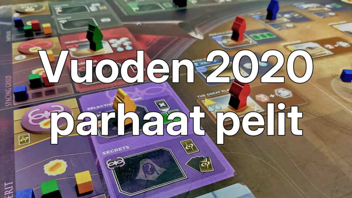Vuoden 2020 parhaat pelit – taustalla lähikuva Dune: Imperiumin pelilaudasta