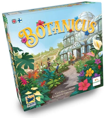 Botanicuksen kannessa on kuva 1800-luvun puutarhan kasvihuoneesta ja puutarhaa sen edustalla.