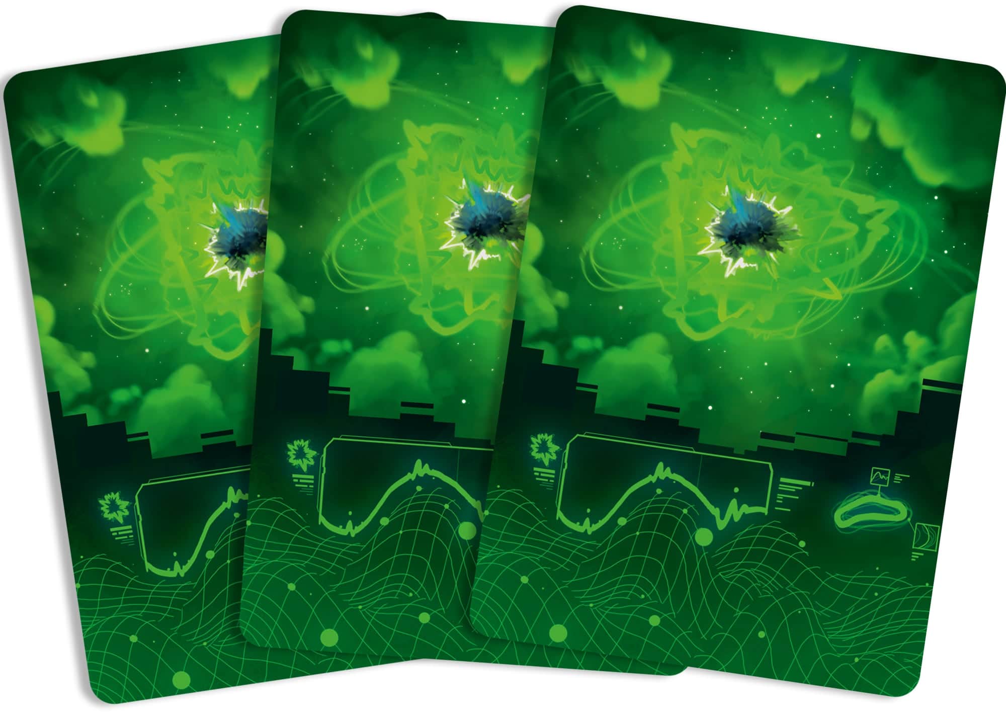 Kolme Glyphids-korttia