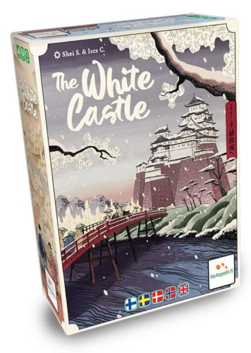 The White Castlen kannessa on piirros Himeji-linnasta.