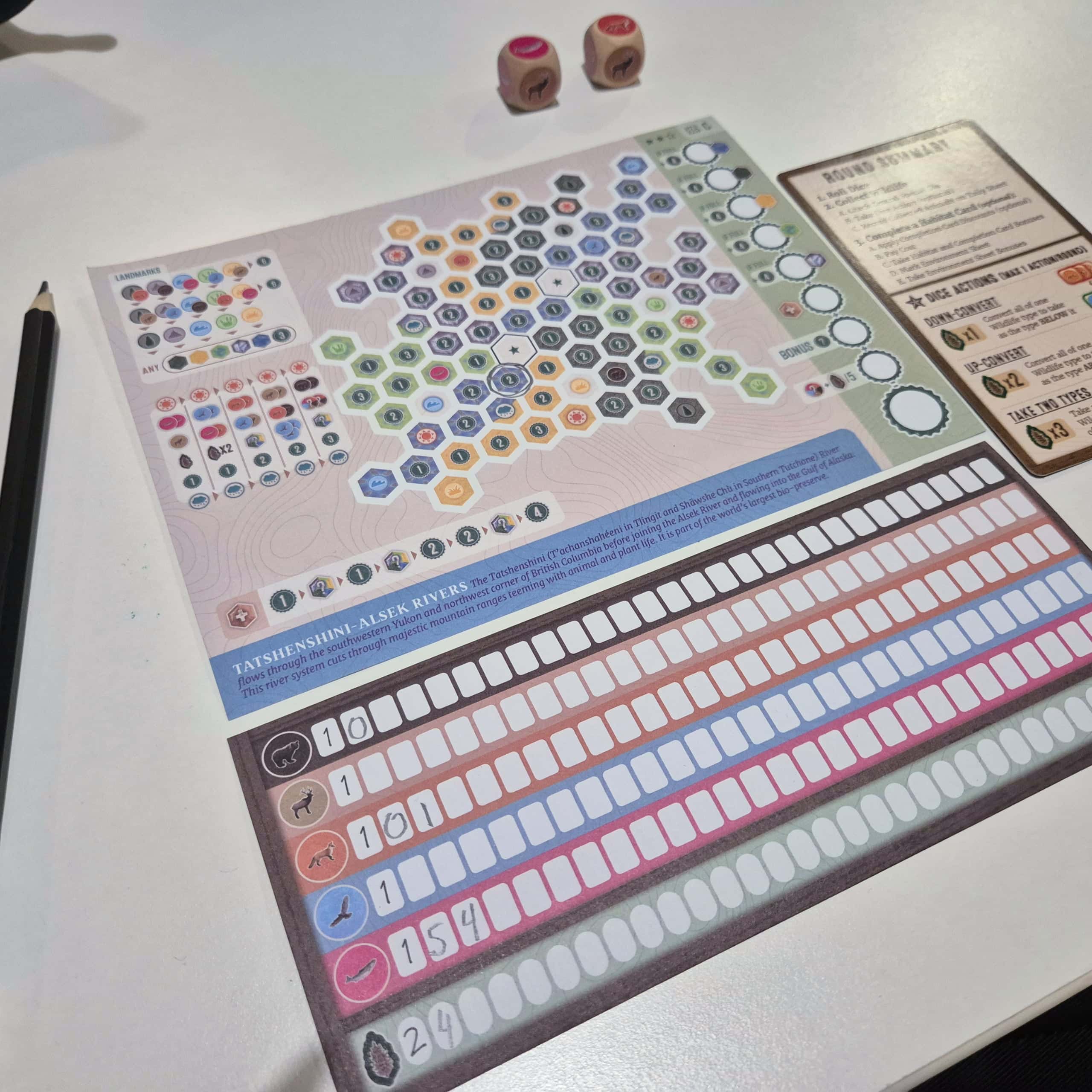 Cascadia: Rolling Riversin pelaajan kuponki.