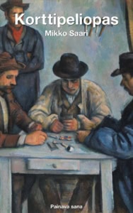 Rajaus Paul Cezannen maalauksesta The Card Players, joka kuvaa pienen pöydän äärellä korttia pelaavia hattupäisiä miehiä.