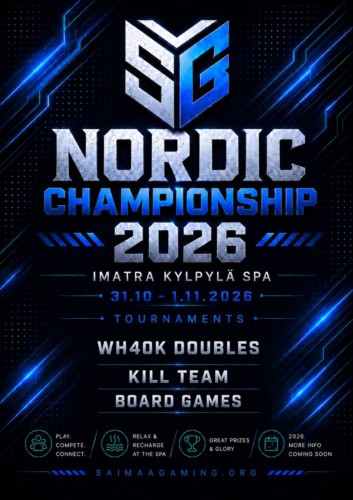 Saimaa Gamingin Nordic Championship -tapahtuman mainosjuliste