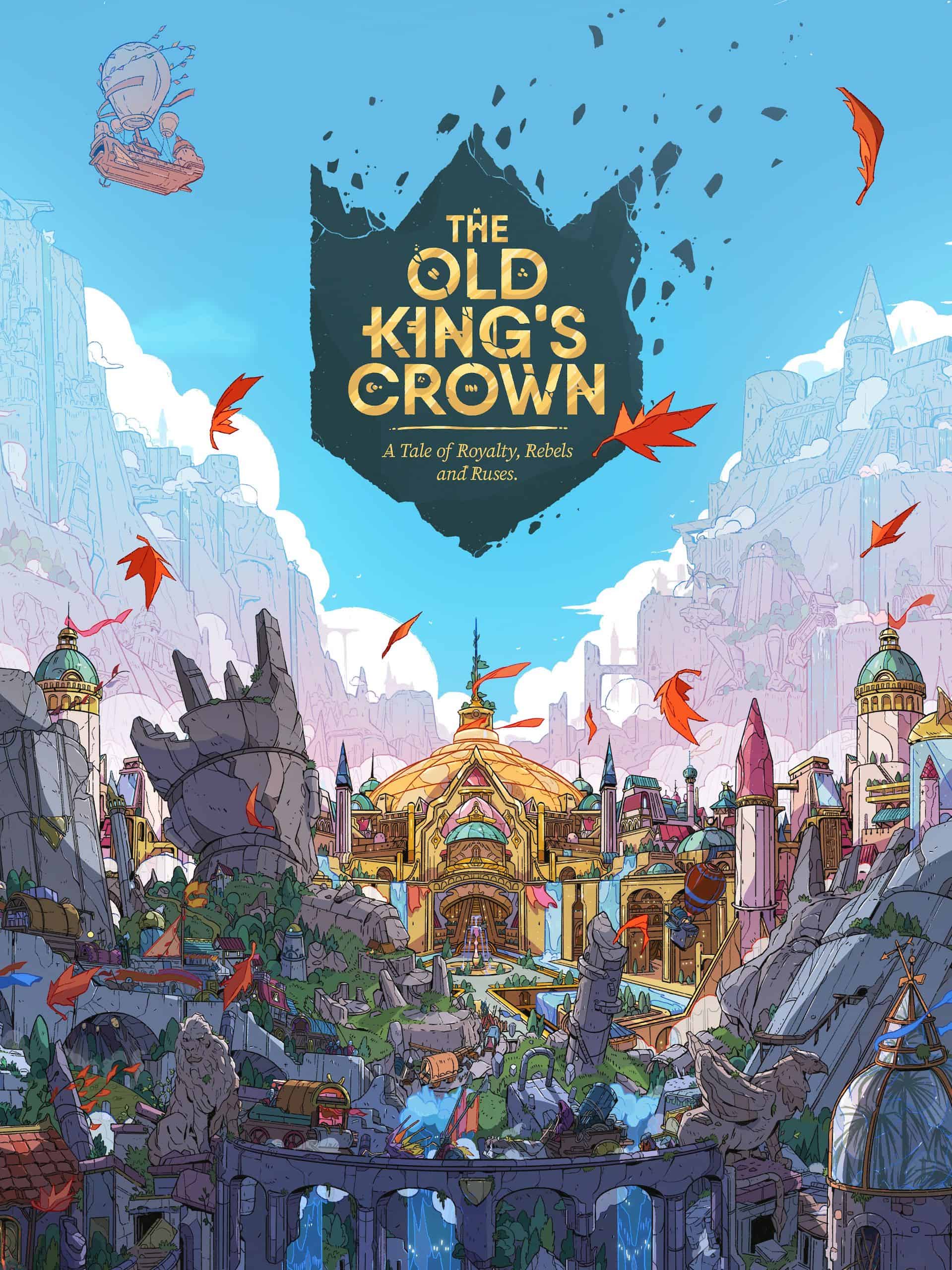 The Old King's Crown -pelin kannessa on piirros vuoren laaksossa olevasta kaupungista, jota hallitsee juhlava keltainen kupolirakennus. Alueella on runsaasti kerrostumia erilaisista tyyleistä ja raunioista. Vuoren rinteillä on suuria patsaita ja rakennelmia.