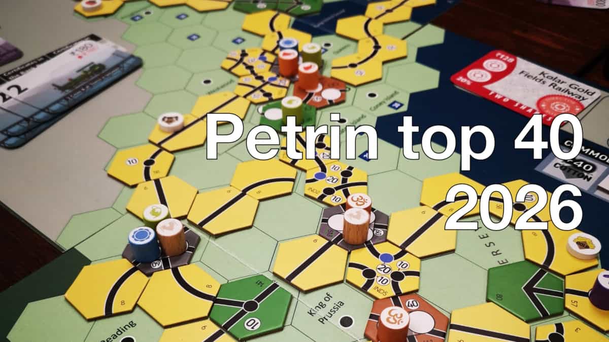 Taustalla lähikuva 18BosWashin pelilaudasta.
