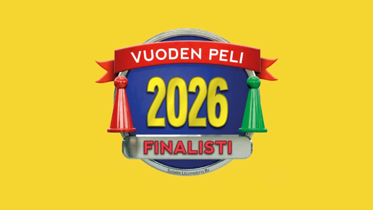 Keltaisella taustalla Vuoden peli 2026 finalisti -logo.