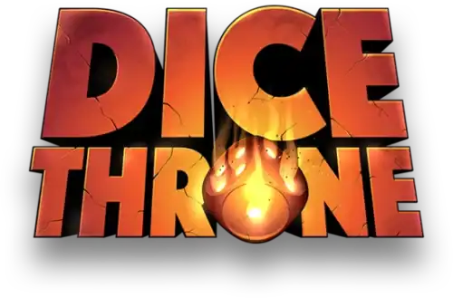 Dice Thronen logossa on Throne-sanan O-kirjaimena liekehtivä noppa.